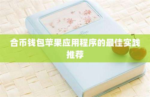 合币钱包苹果应用程序的最佳实践推荐