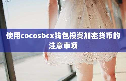 使用cocosbcx钱包投资加密货币的注意事项