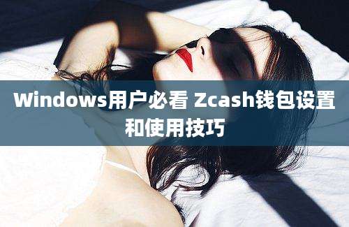 Windows用户必看 Zcash钱包设置和使用技巧